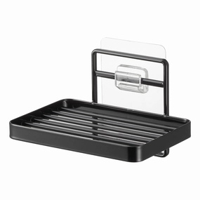 Yamazaki Home Traceless Adhesive Soap Tray, Steel, Supports 1.1 pounds, Adhesive Cooking Tools & Accessories buy more save more