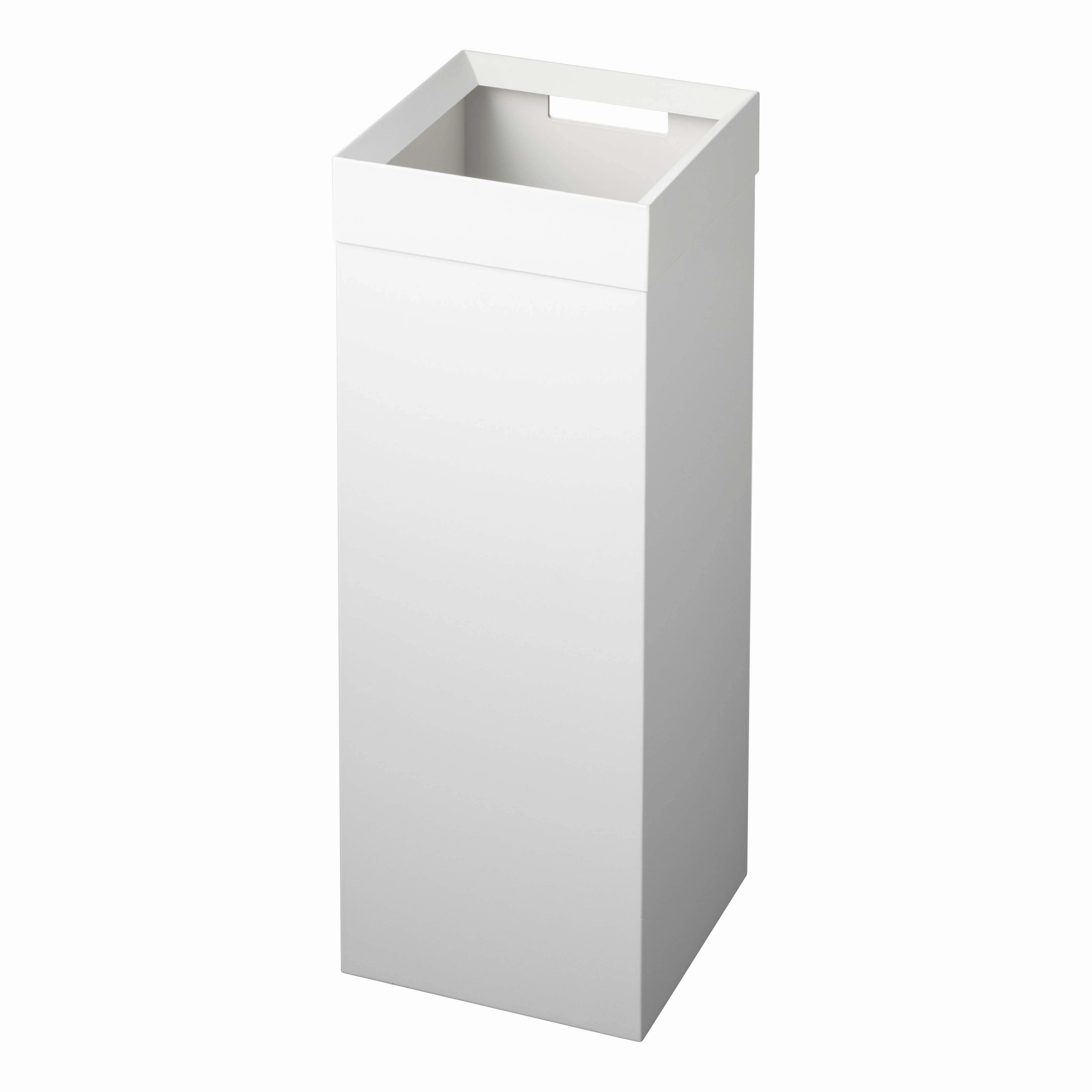 Yamazaki Home Trash Can, Steel, 7.25 gallons, 27 liters, Handles, Lid, No Assembly