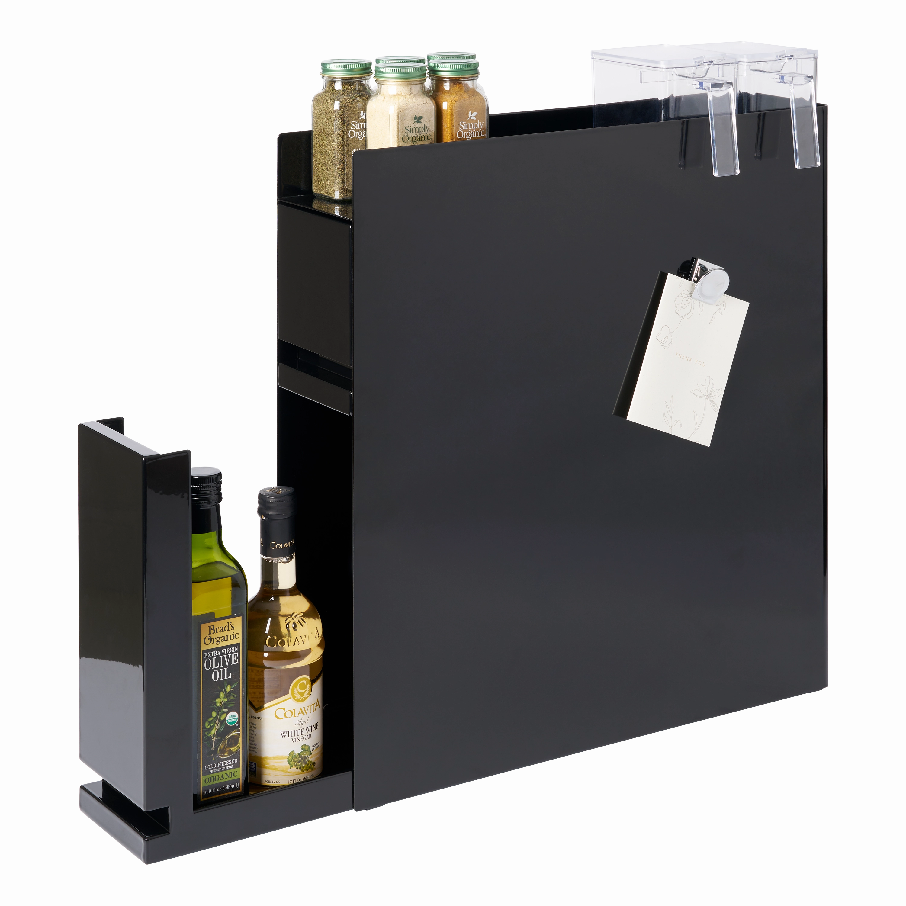 Yamazaki Home Two-Tier Sliding Drawer Seasoning Rack, Steel Cooking Tools & Accessories buy more save more