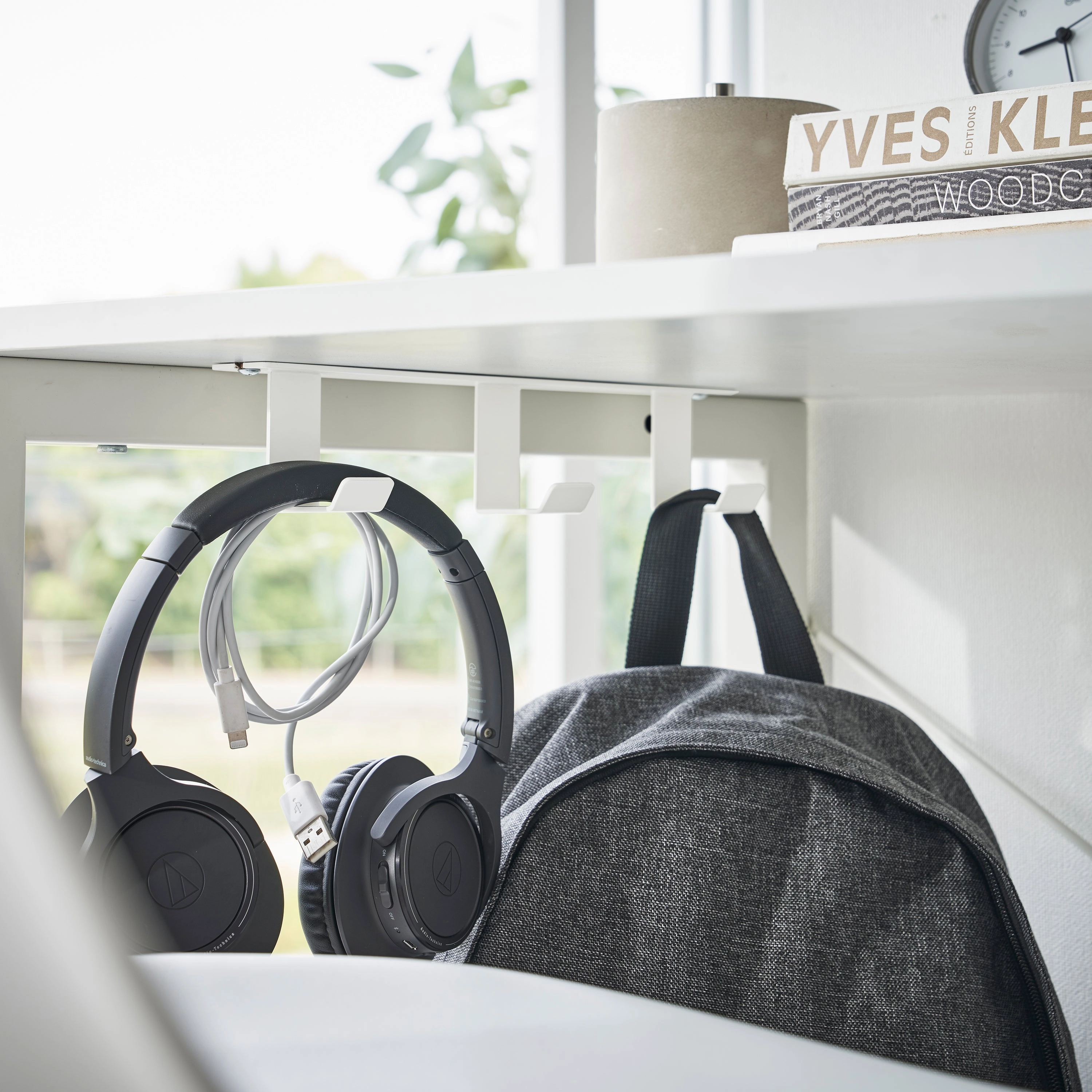 Yamazaki Home Under-Desk Hanger, Steel