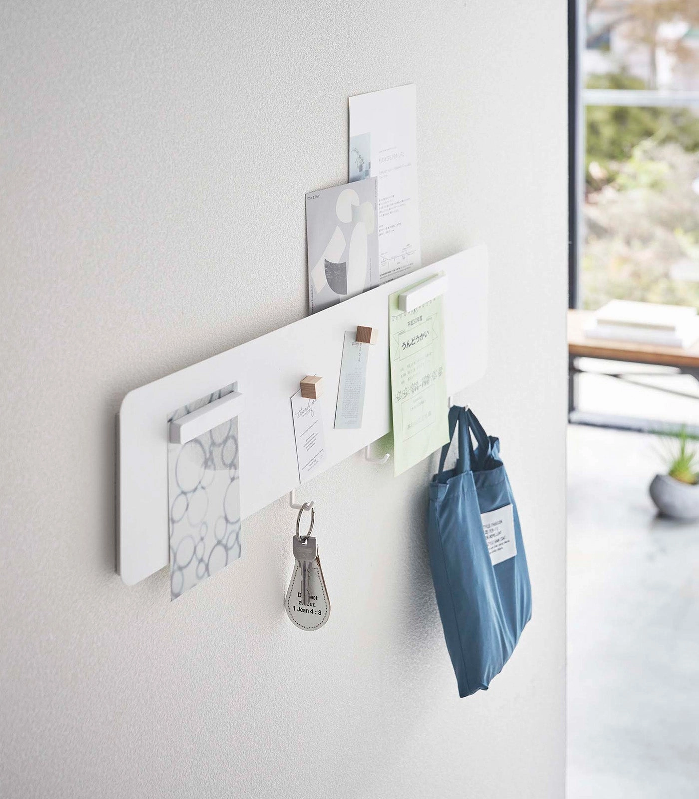 Yamazaki Home Wall-Mounted Magnet Board, Steel, Supports 4.4 pounds, Magnetic