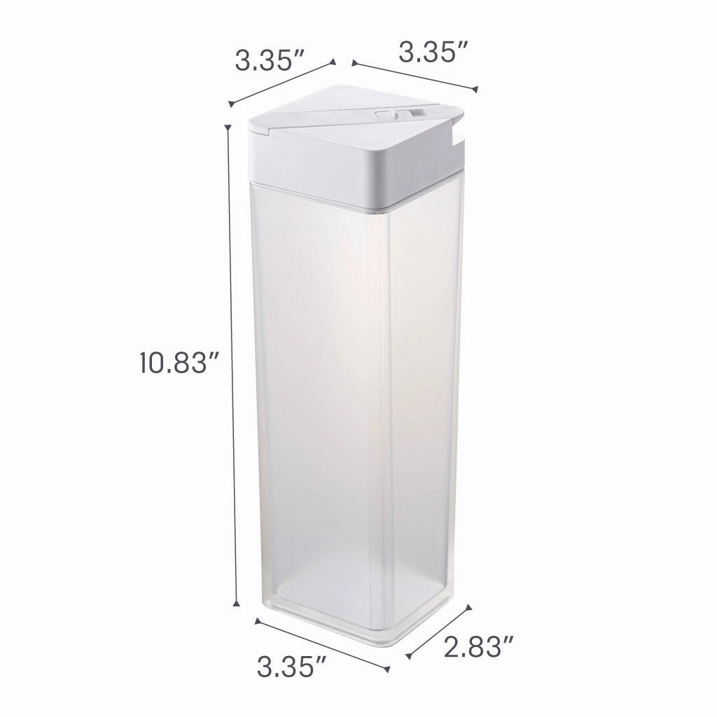 Yamazaki Home Water Pitcher, ABS Plastic, 0.4 gallons, 1.2 liters, Airtight, Lid, No Assembly