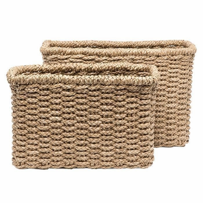 Yuma Rectangle Seagrass Basket Set/2 Decorative Baskets clearance deals