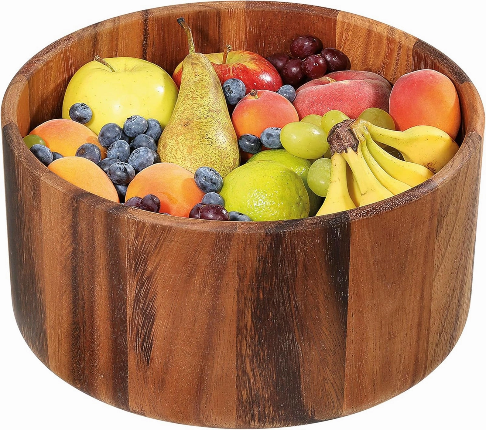Zassenhaus Acacia Wood Salad Serving Bowl, Medium 11.8" diameter by 5.9" High