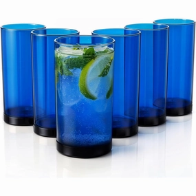 Zulay Kitchen Acrylic Glasses Drinkware - 6 Piece Unbreakable Plastic Tumblers 24oz Cooking Tools & Accessories outlet tools