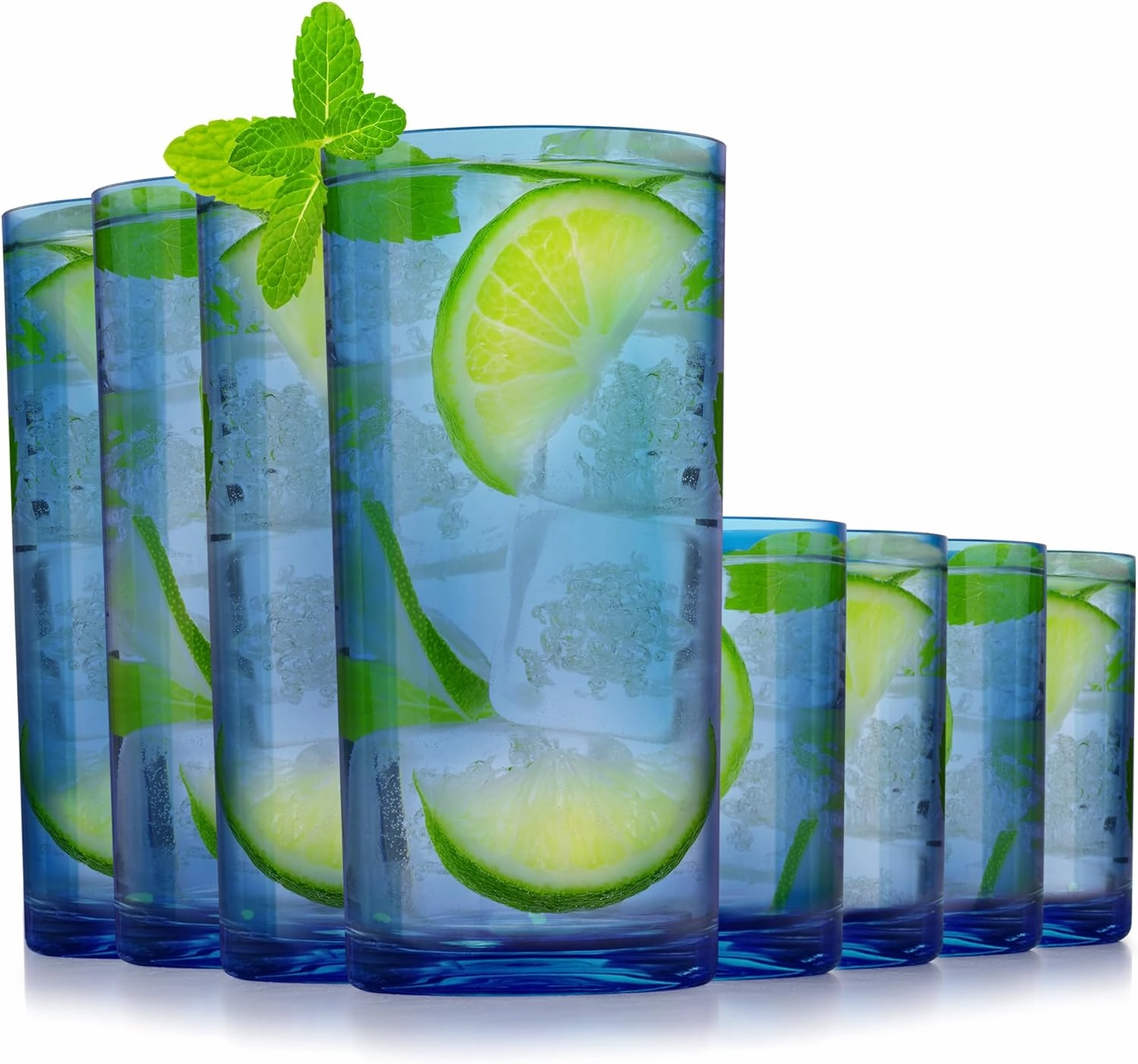 Zulay Kitchen Acrylic Glasses Drinkware - 8 Piece Unbreakable Plastic Tumblers Cooking Tools & Accessories outlet tools