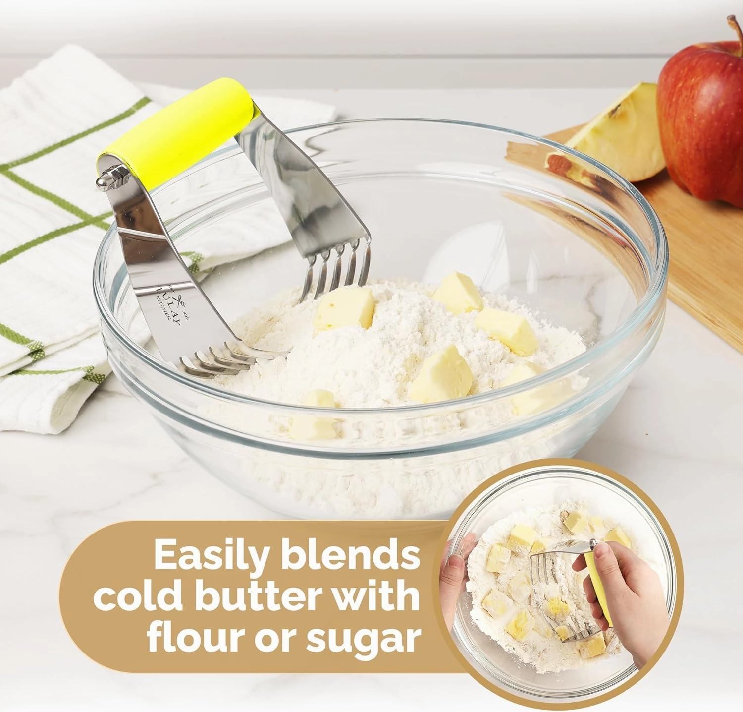 Zulay Kitchen Dough Blender Top Professional