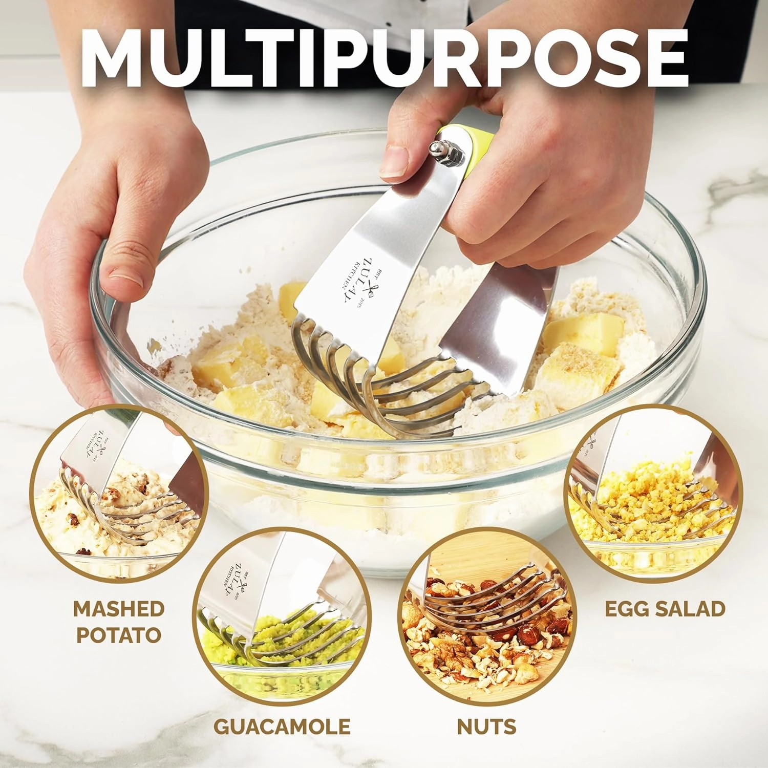 Zulay Kitchen Dough Blender Top Professional