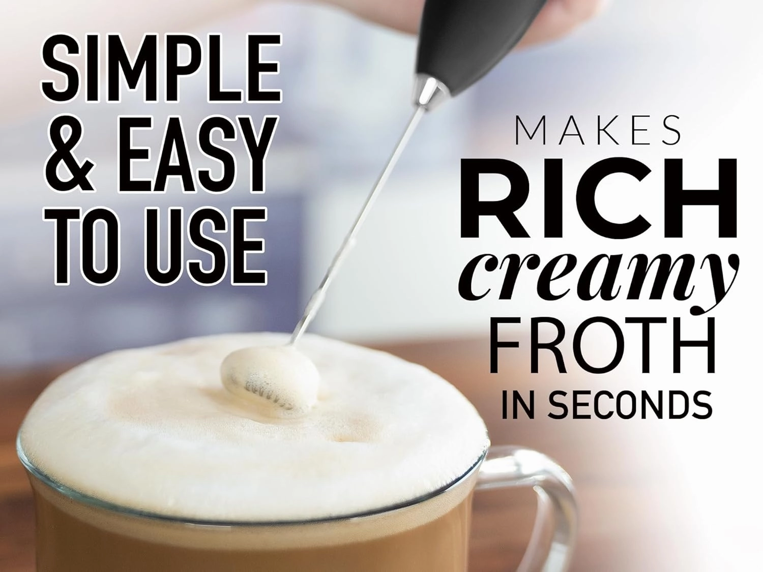 Zulay Kitchen Premium Gift Milk Frother Complete Set