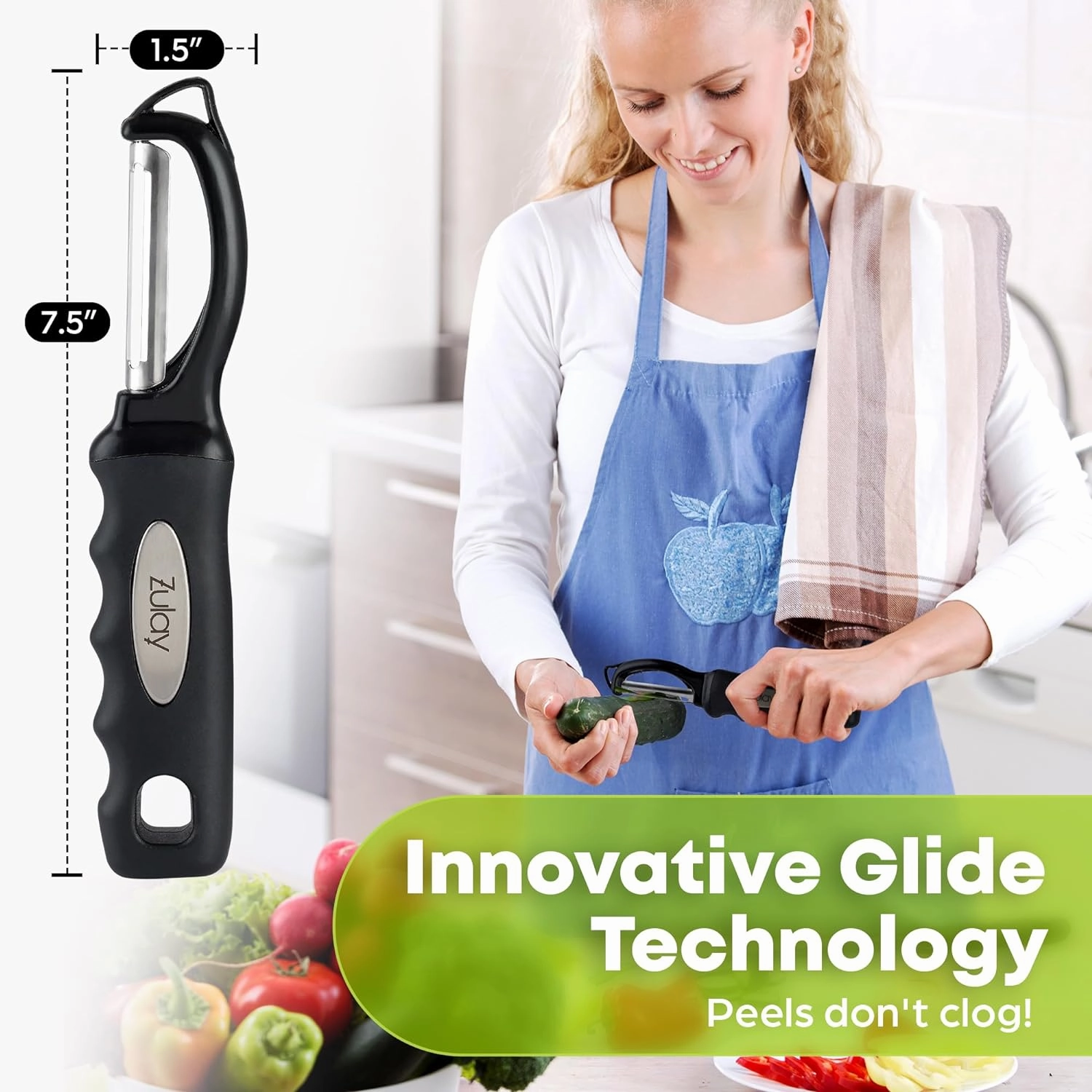 Zulay Kitchen Swivel Vegetable Peeler