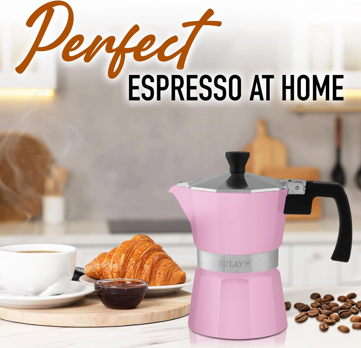 Zulay Premium Moka Pot Espresso Maker - 3 Cup