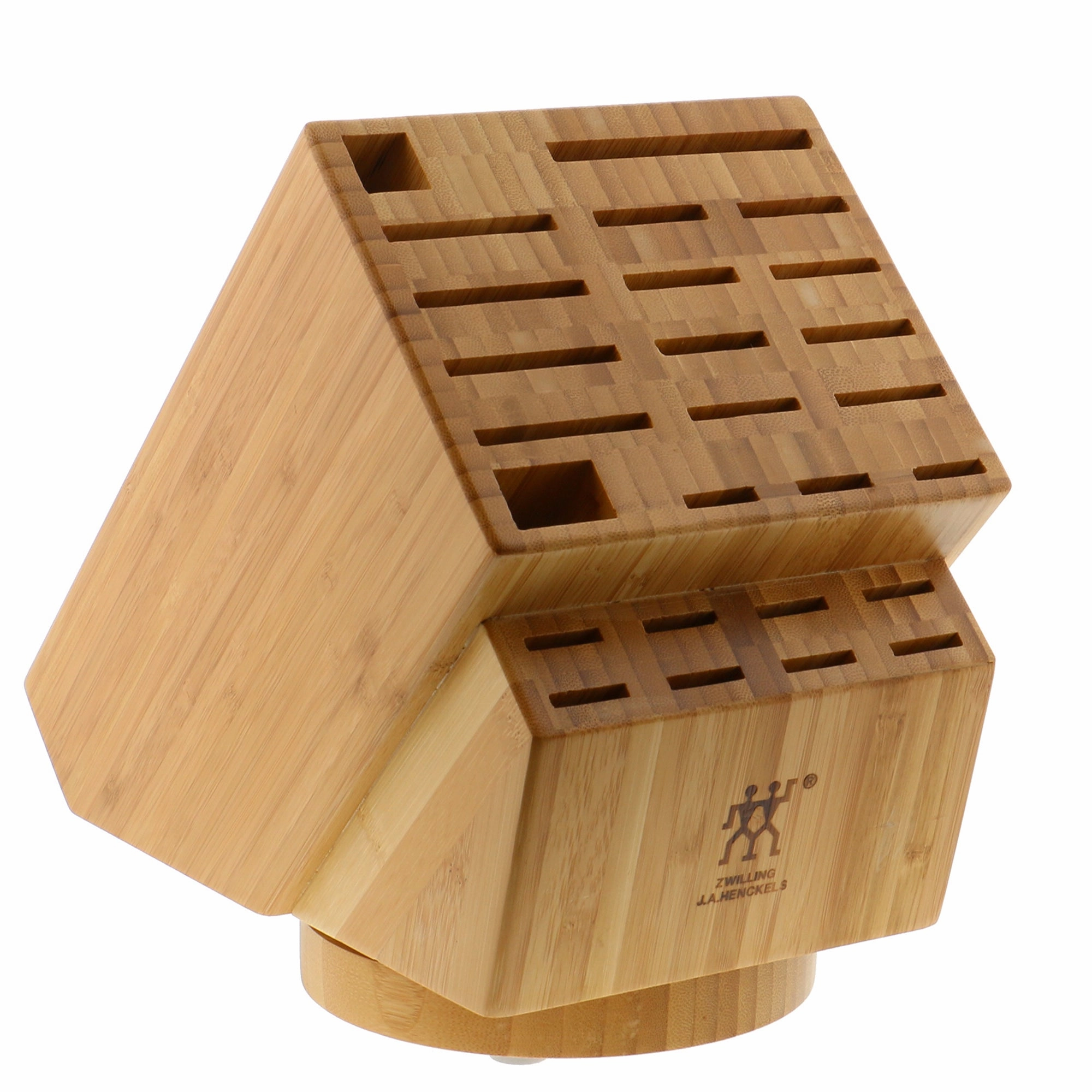 ZWILLING 26-slot Bamboo Swivel Knife Block Cutlery outlet discounts