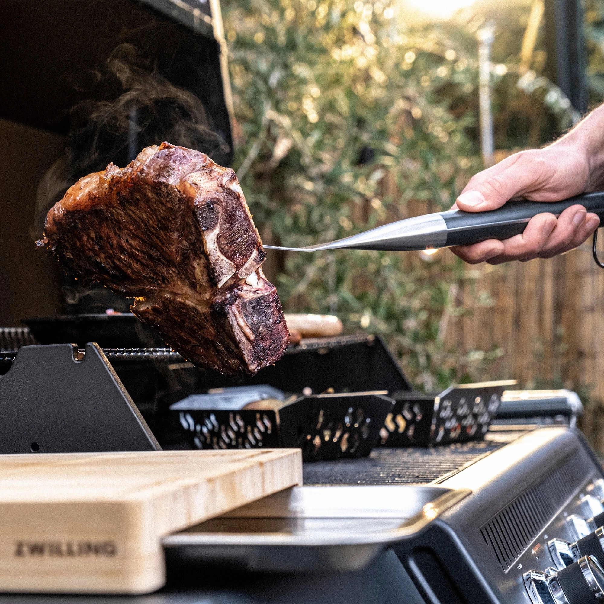 ZWILLING BBQ  16-inch Triple-Rivet Stainless Steel Grill Meat Fork