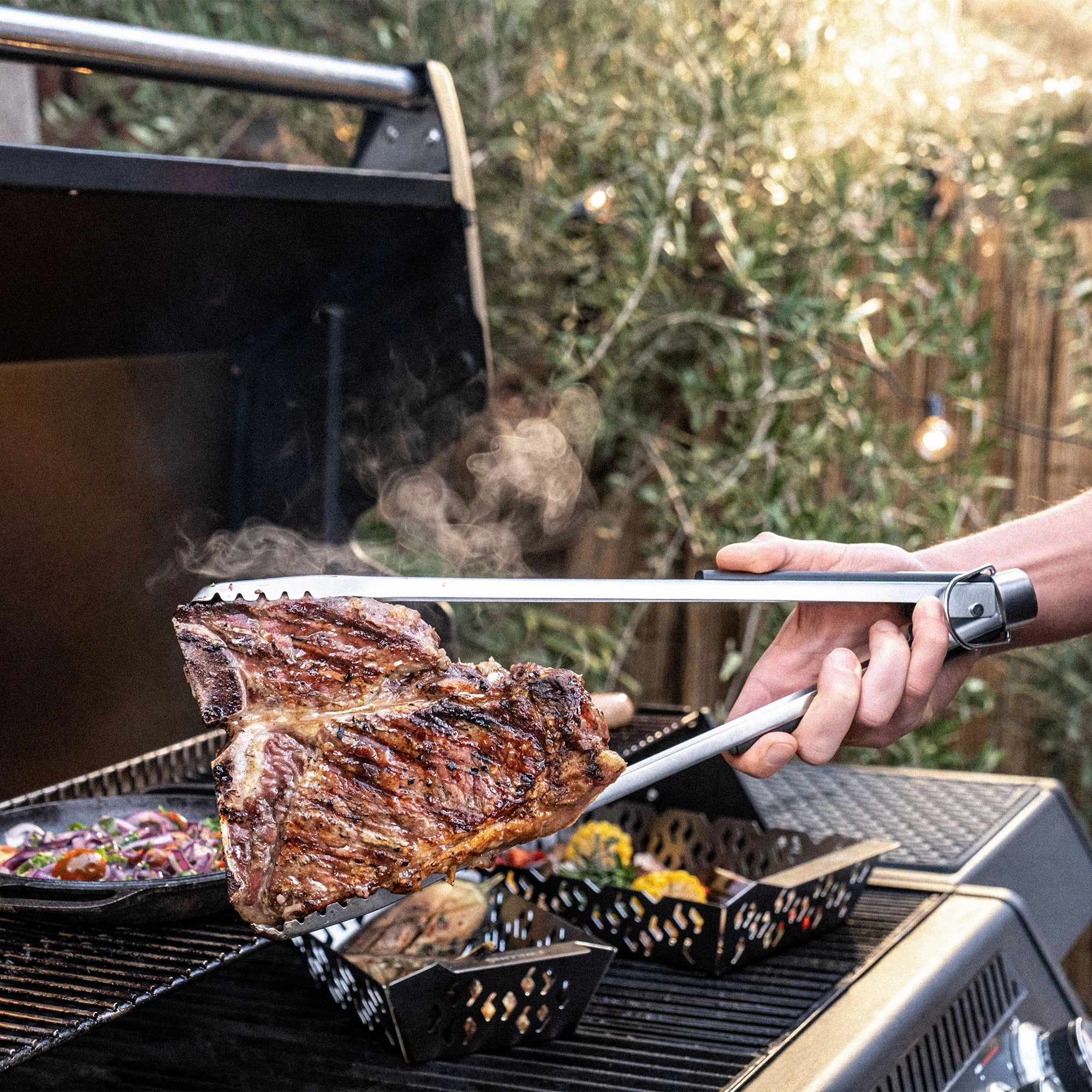 ZWILLING BBQ  16-inch Triple-Rivet Stainless Steel Grill Tongs