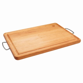 ZWILLING Cherry Wood Carving Board with Handles Cutlery knife sets deals