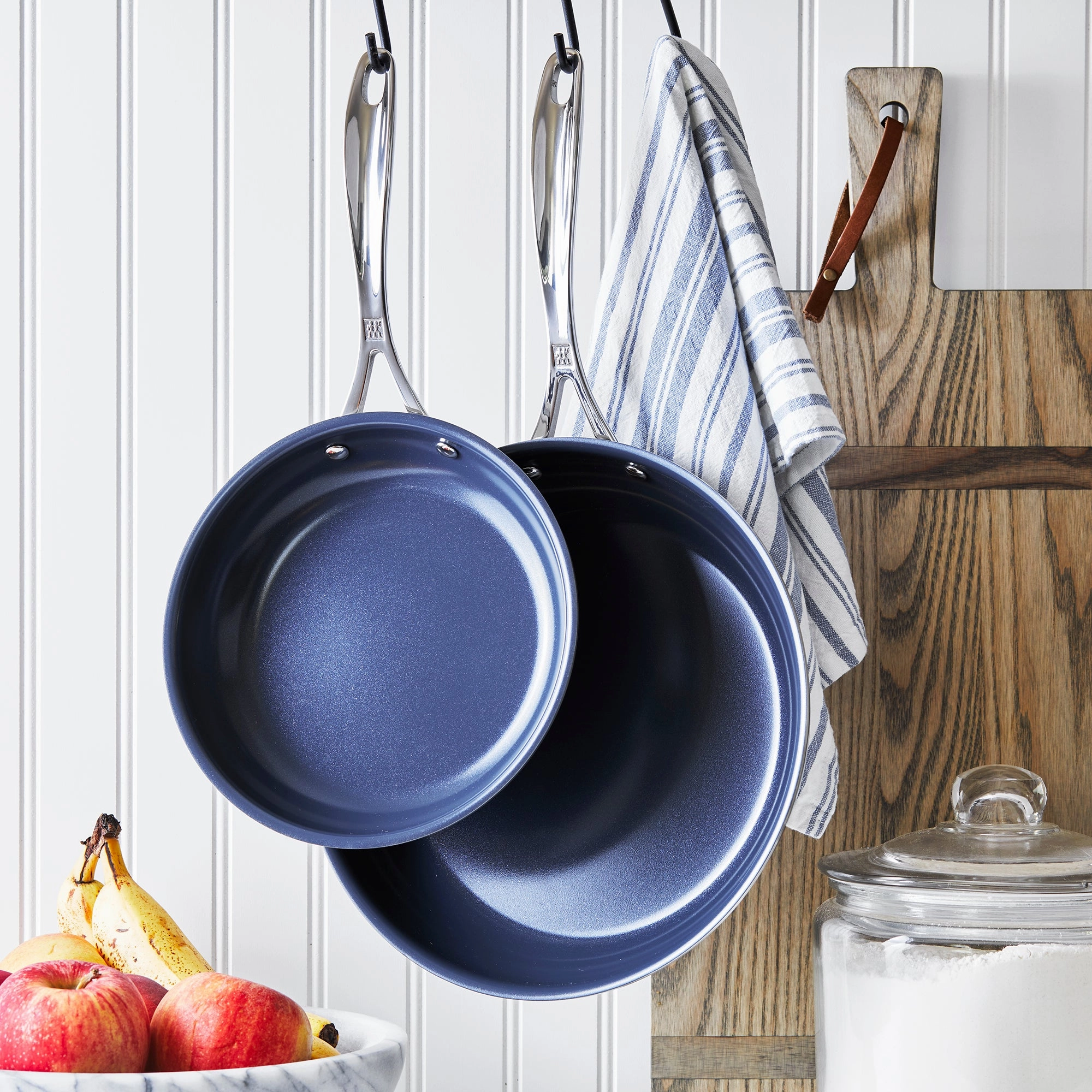 ZWILLING Clad CFX 2-pc Stainless Steel Ceramic Nonstick 8-in & 10-in Fry Pan Set