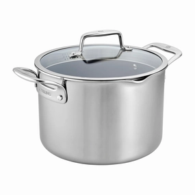 ZWILLING Clad CFX 8-qt Stainless Steel Ceramic Nonstick Stock Pot Cookware holiday sale