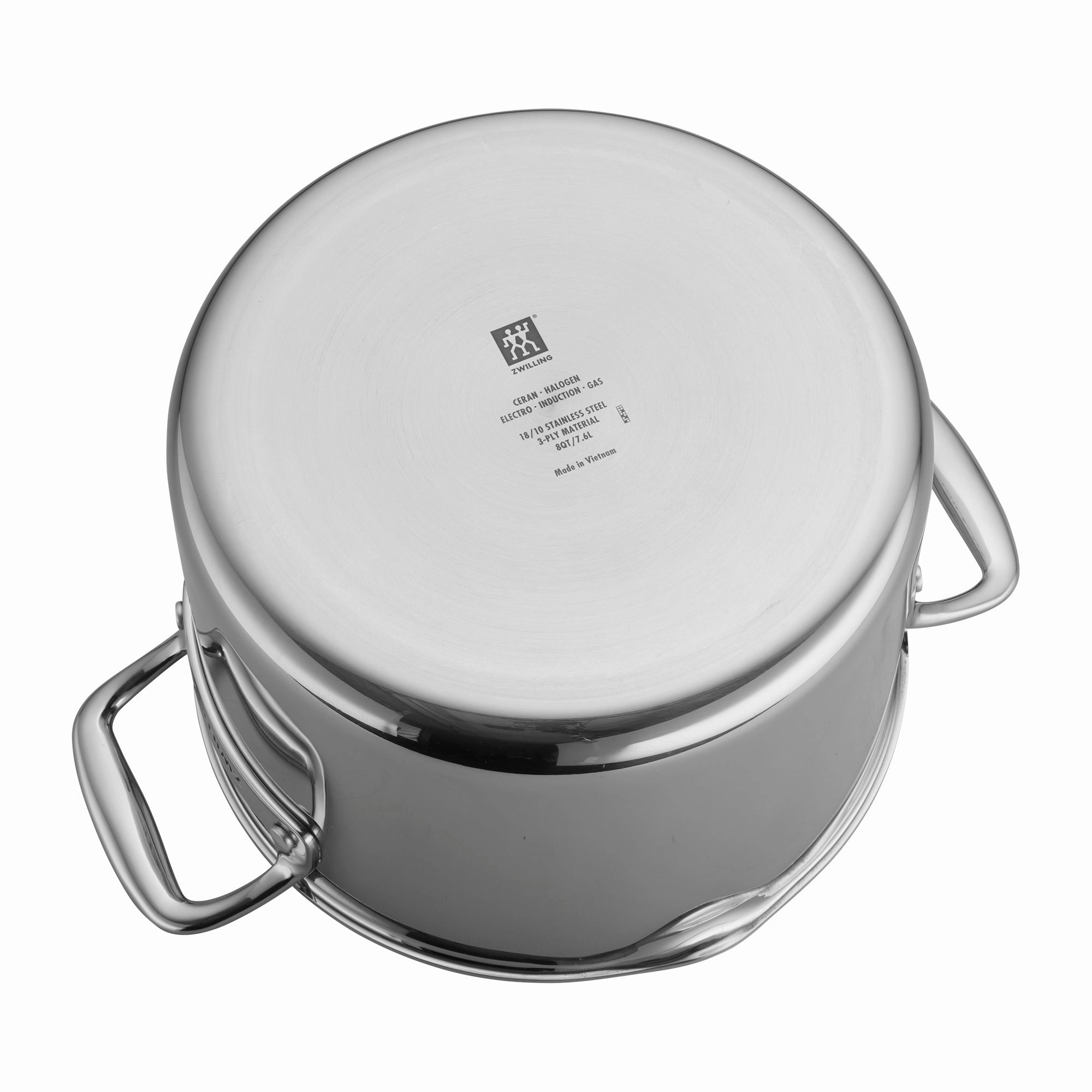 ZWILLING Clad CFX 8-qt Stainless Steel Ceramic Nonstick Stock Pot