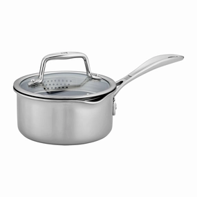 ZWILLING Clad CFX Stainless Steel Ceramic Nonstick Saucepan Cookware holiday sale