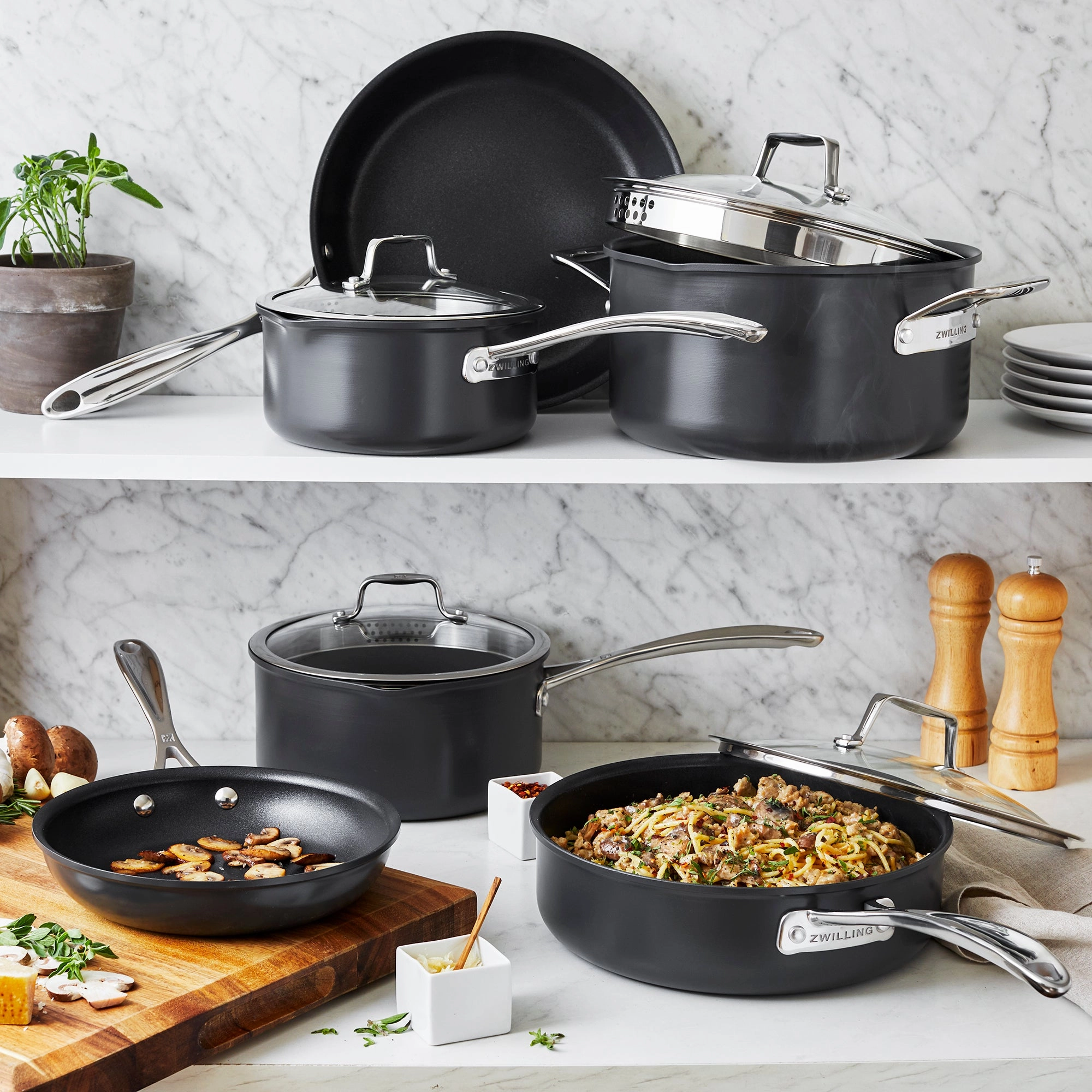 ZWILLING Clad Xtreme 10-pc Aluminum Nonstick Cookware Set