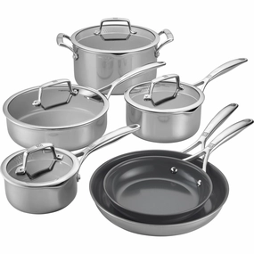 ZWILLING Energy Plus 10-pc Stainless Steel Ceramic Nonstick Cookware Set Cookware holiday sale