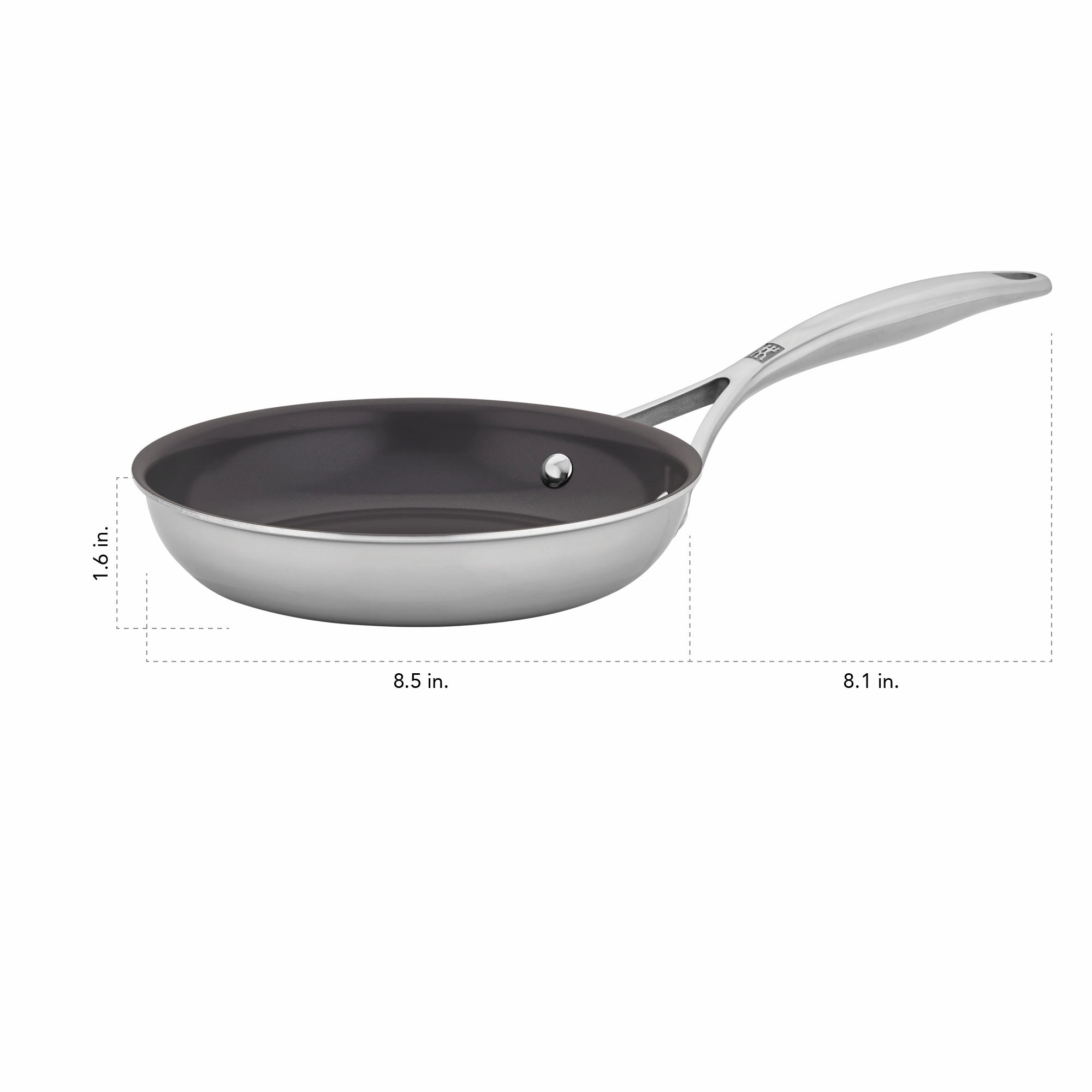 ZWILLING Energy Plus 8-inch Stainless Steel Ceramic Nonstick Fry Pan
