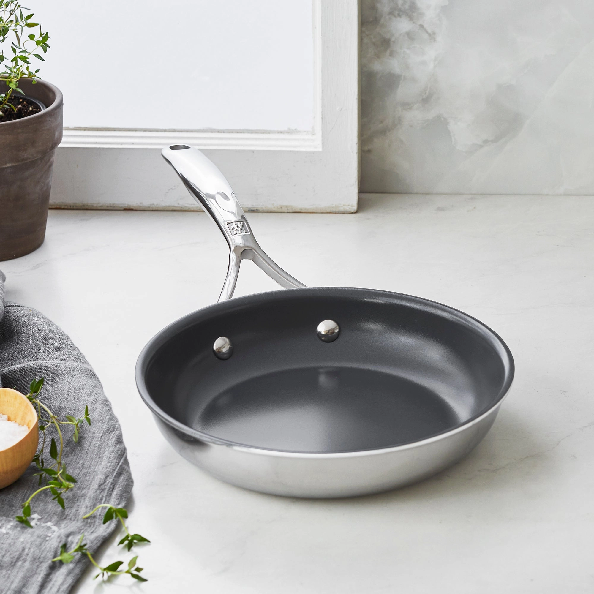 ZWILLING Energy Plus 8-inch Stainless Steel Ceramic Nonstick Fry Pan