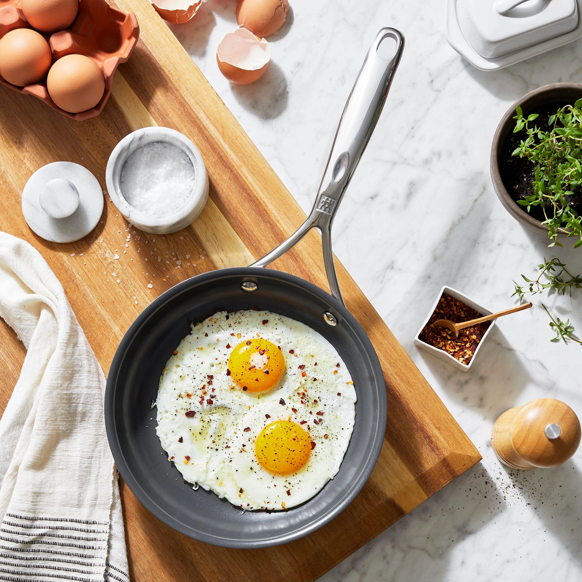 ZWILLING Energy Plus 8-inch Stainless Steel Ceramic Nonstick Fry Pan