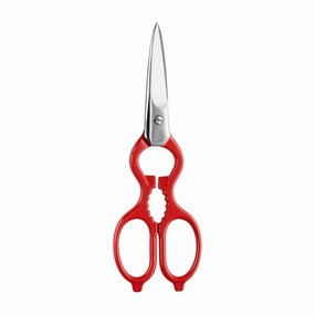 ZWILLING Forged Multi-Purpose Kitchen Shears - Red Handle Cutlery outlet discounts