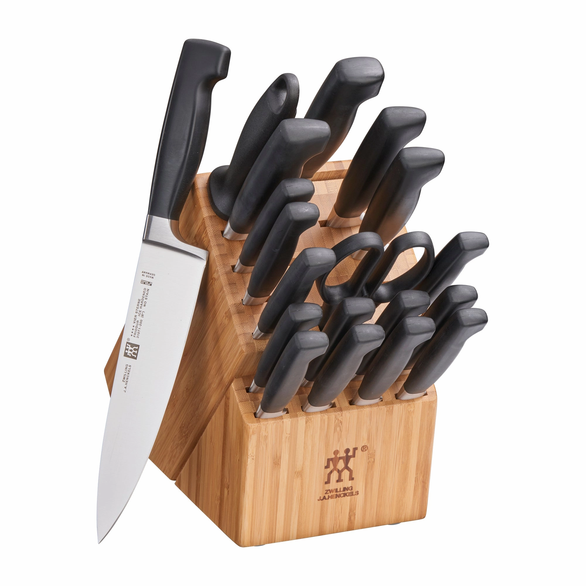 ZWILLING Four Star 20-pc Knife Block Set Cutlery outlet discounts