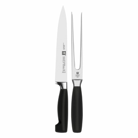 ZWILLING Four Star 2-pc Carving Knife & Fork Set Cutlery knife sets deals