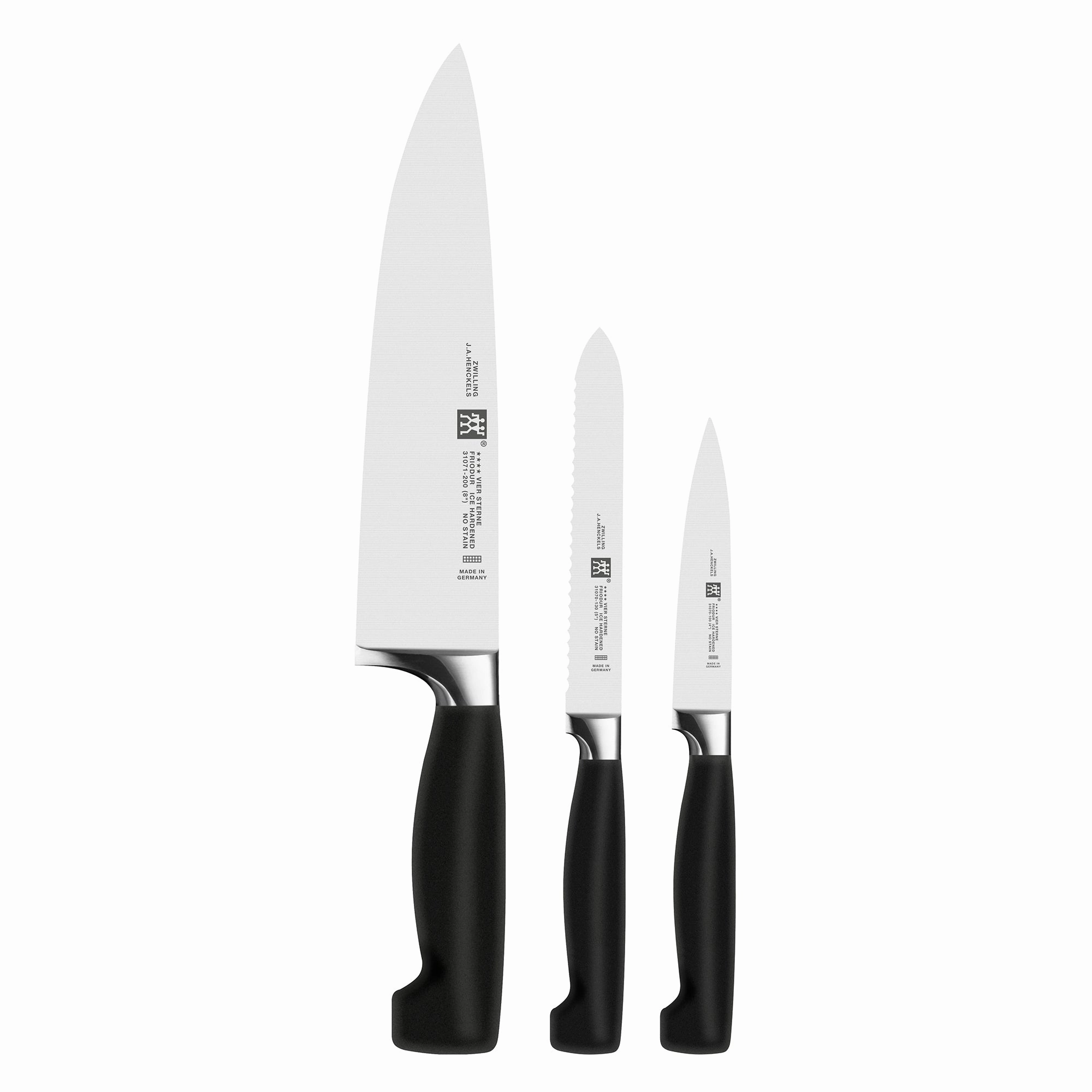 ZWILLING Four Star 3-pc Essentials Starter Knife Set Cutlery outlet discounts