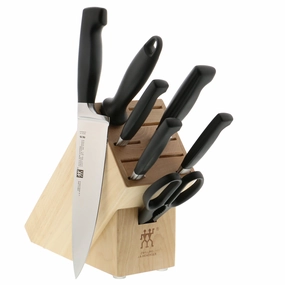 ZWILLING Four Star Anniversary 8-pc Knife Block Set Cutlery outlet discounts