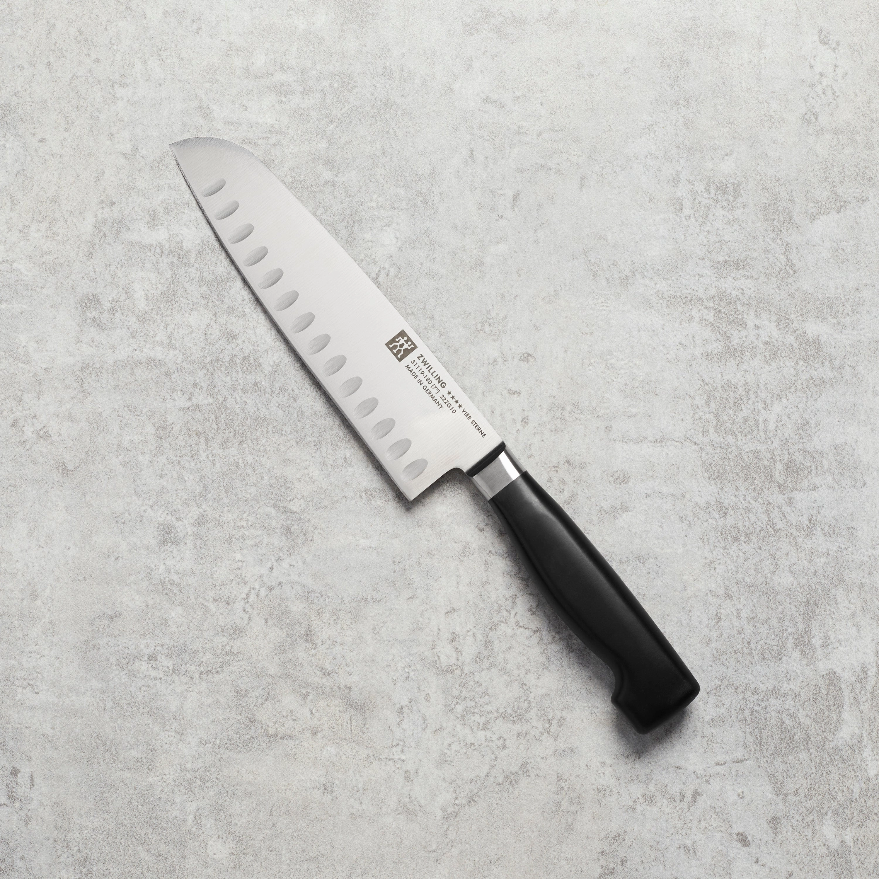 ZWILLING Four Star Hollow Edge Santoku Knife