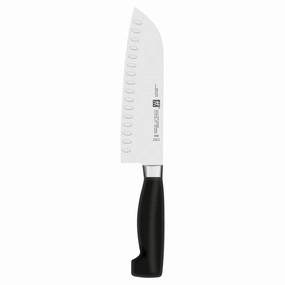ZWILLING Four Star Hollow Edge Santoku Knife Cutlery outlet discounts