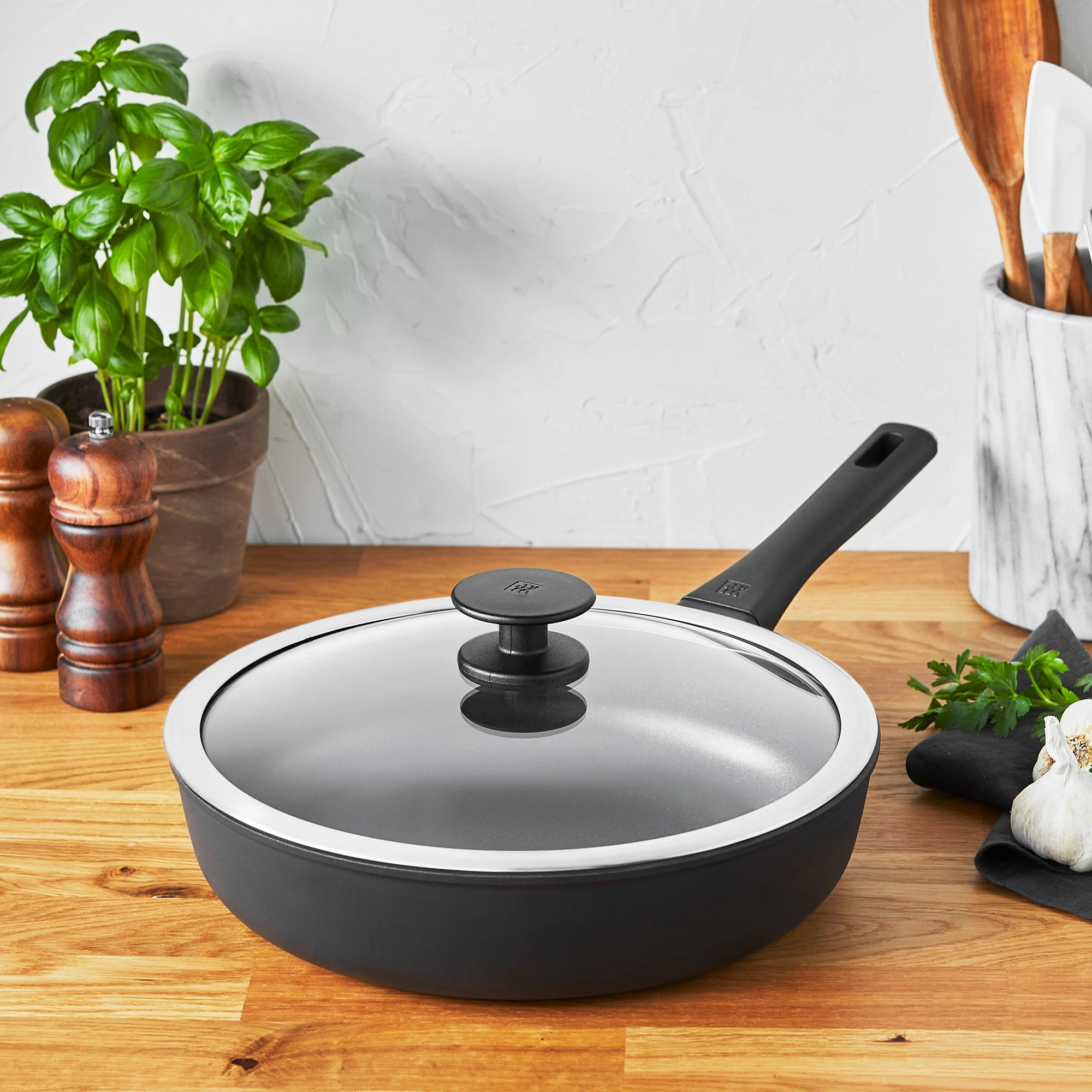 ZWILLING Madura Plus Forged 4-qt Aluminum Nonstick Saute Pan with Lid