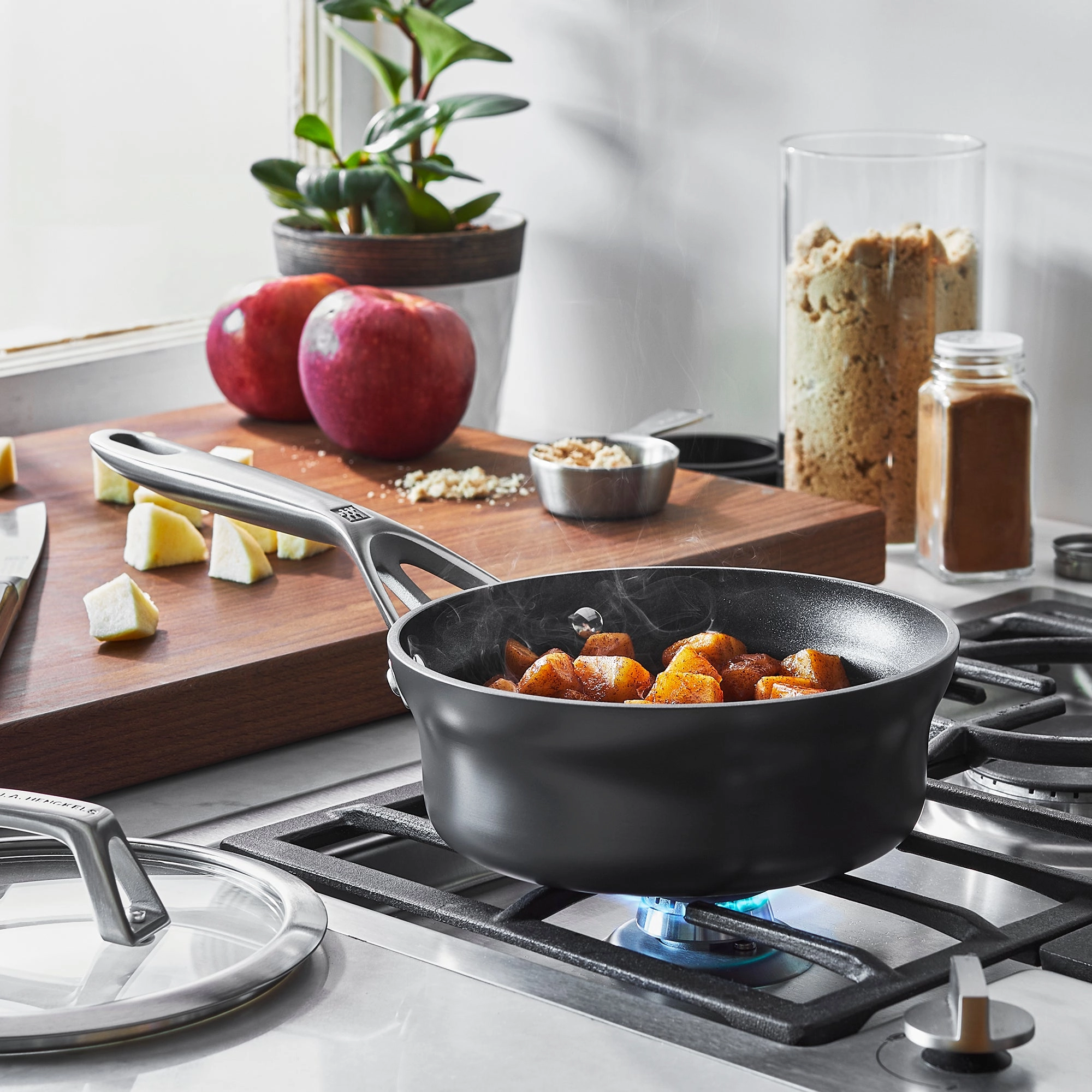 ZWILLING Motion Hard Anodized Aluminum Nonstick Sauce Pan with Lid