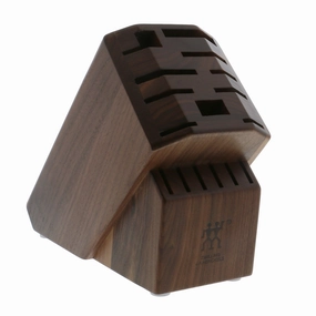 ZWILLING Pro 16-slot Knife Block - Dark Walnut Cutlery outlet discounts
