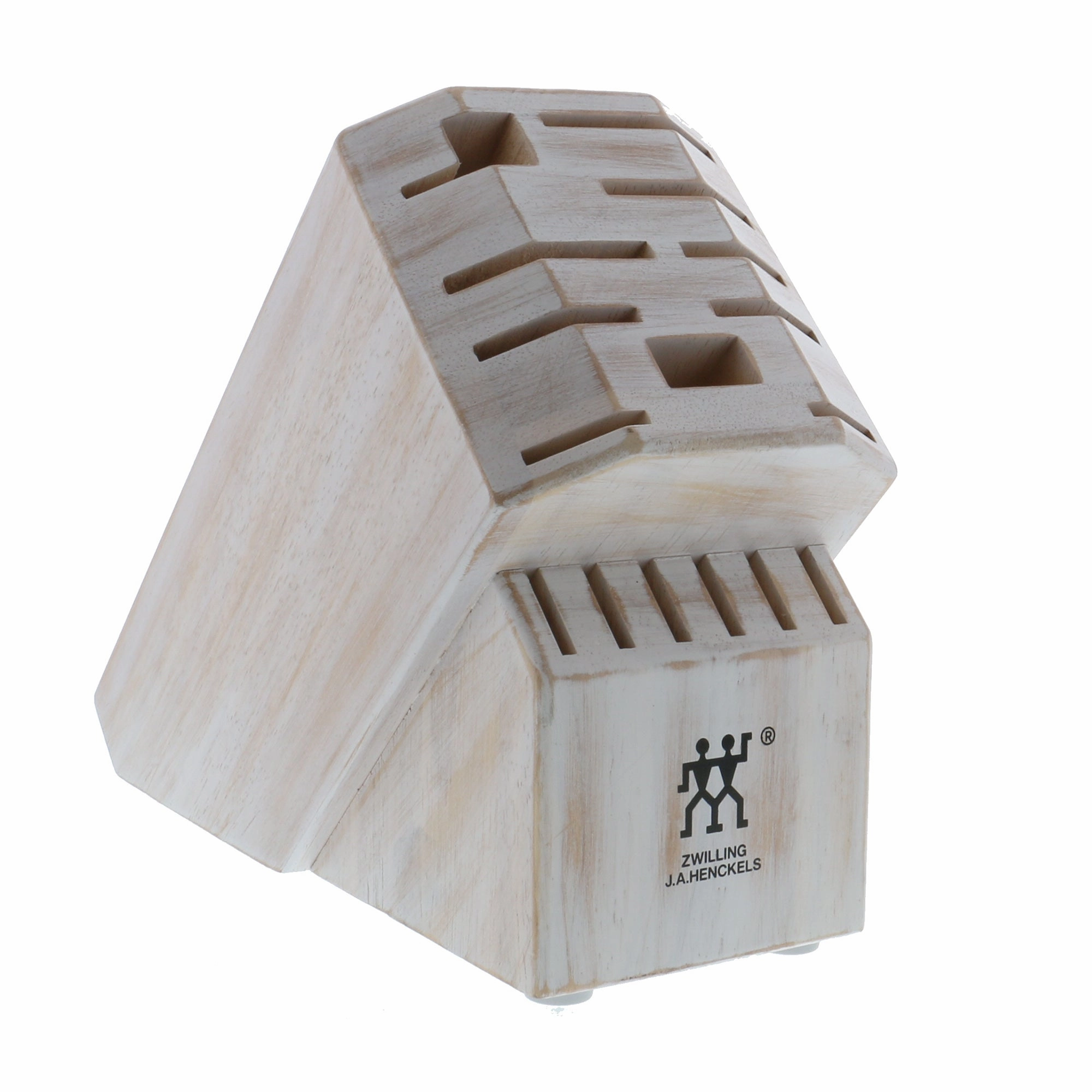 ZWILLING Pro 16-slot Knife Block - Rustic White Cutlery outlet discounts