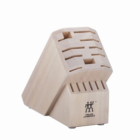 ZWILLING Pro 16-slot Knife Block - Solid White Cutlery outlet discounts