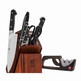 ZWILLING Pro 7-pc Knife Block Set with Bonus Sharpener Cutlery outlet discounts