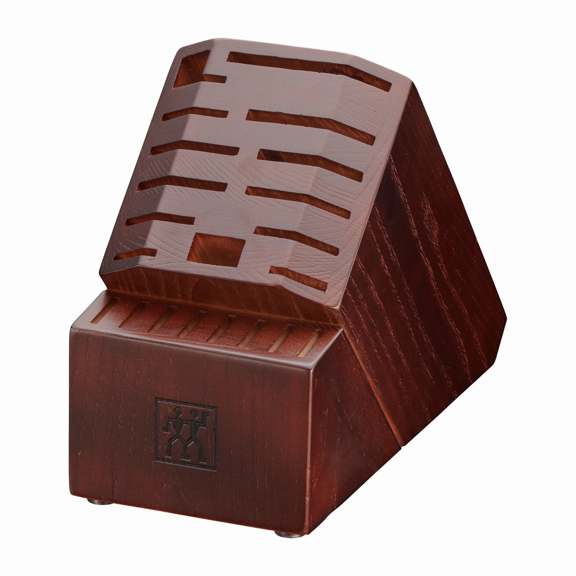 ZWILLING Pro Ashwood 21-Slot Knife Block - Walnut Stain Cutlery outlet discounts