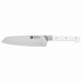 ZWILLING Pro Le Blanc 7-inch Hollow Edge Santoku Knife Cutlery outlet discounts