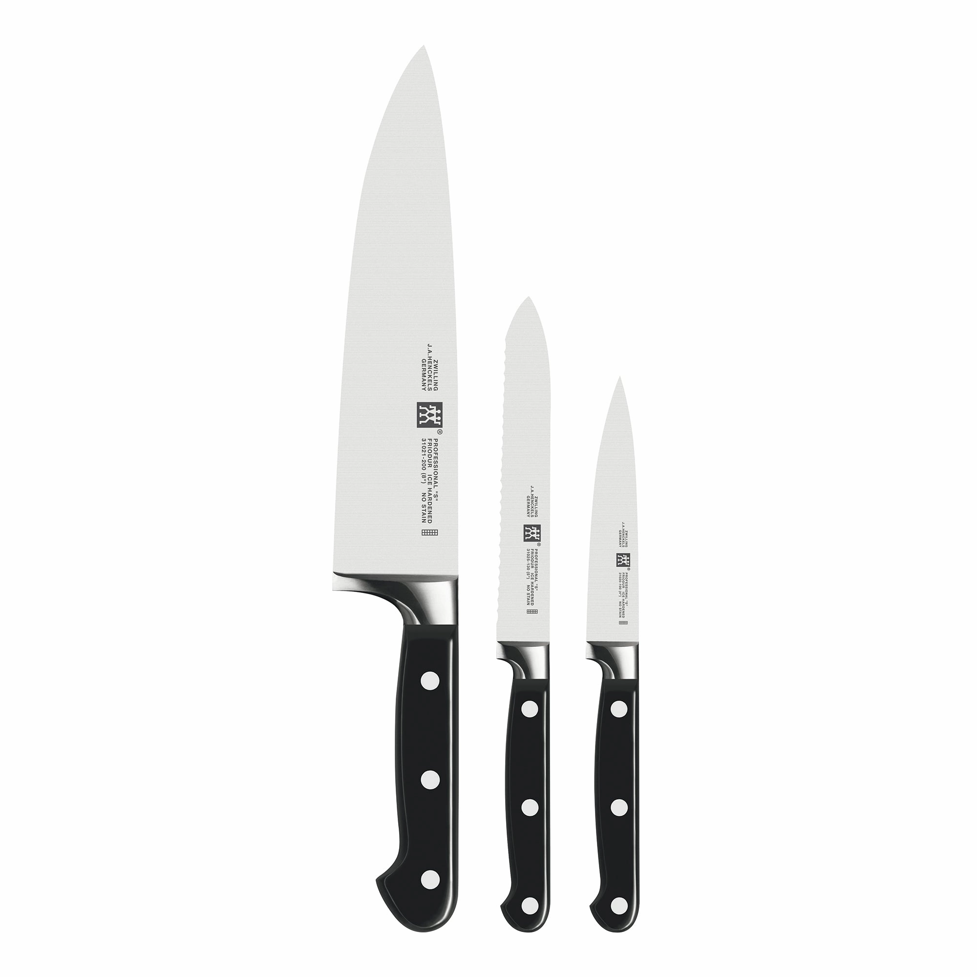 ZWILLING Professional "S" 3-pc Starter Knife Set Cutlery knife sets deals