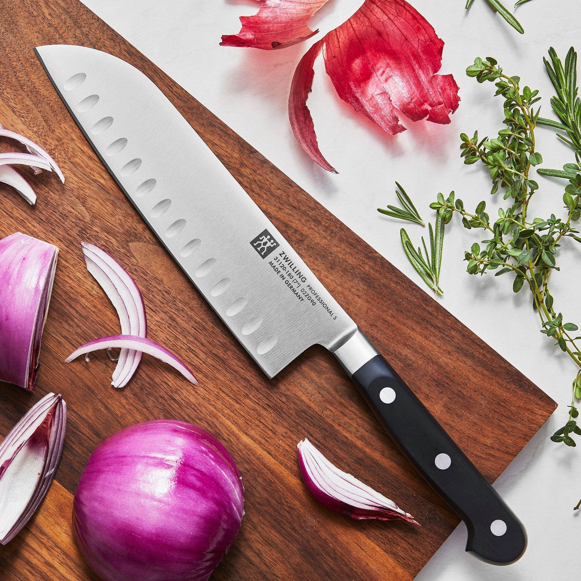 ZWILLING Professional "S" Hollow Edge Santoku Knife