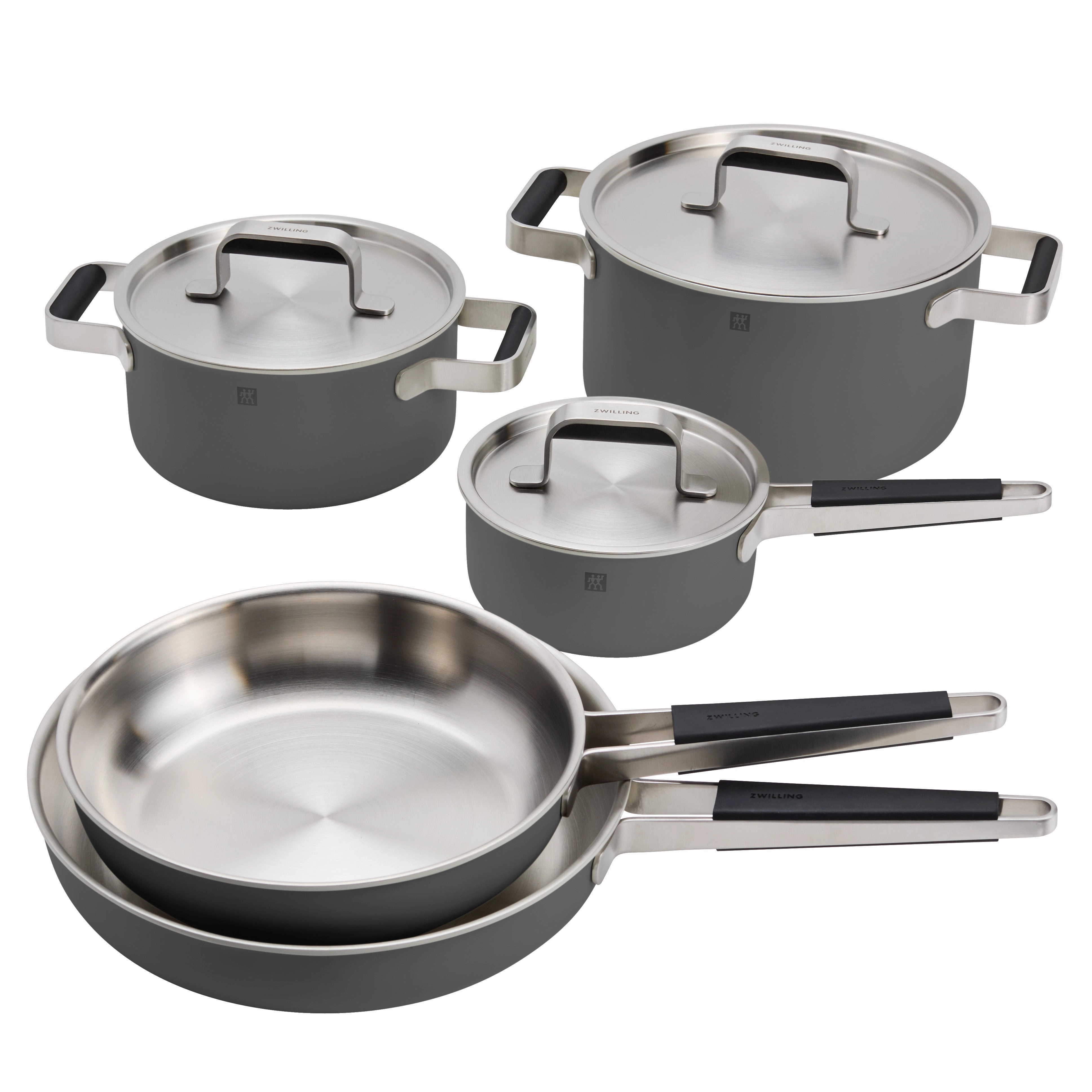 ZWILLING Pure 8-pc Stainless Steel Cookware Set Cookware online kitchen sale