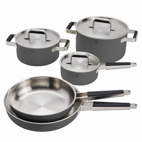 ZWILLING Pure 8-pc Stainless Steel Cookware Set Cookware online kitchen sale