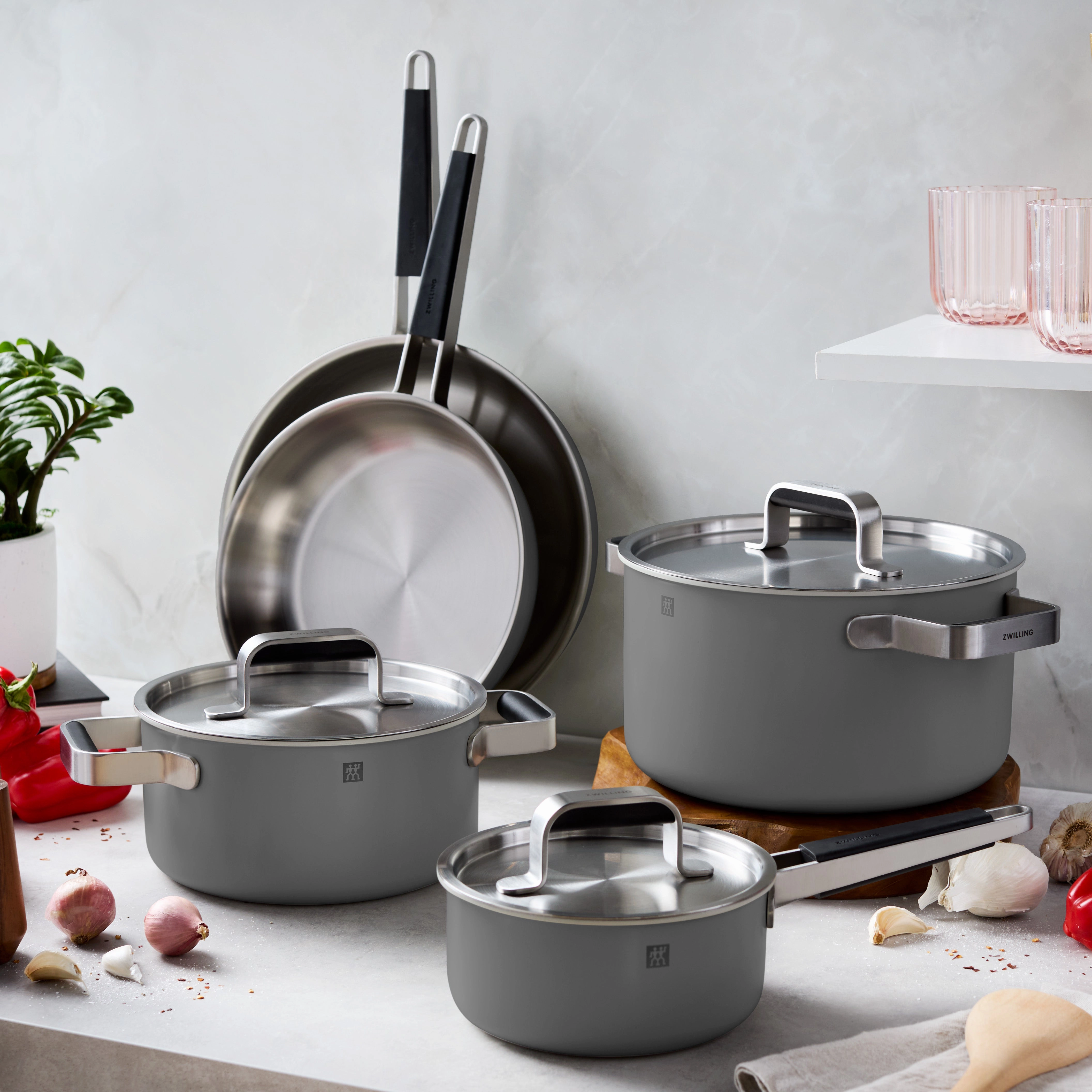ZWILLING Pure 8-pc Stainless Steel Cookware Set