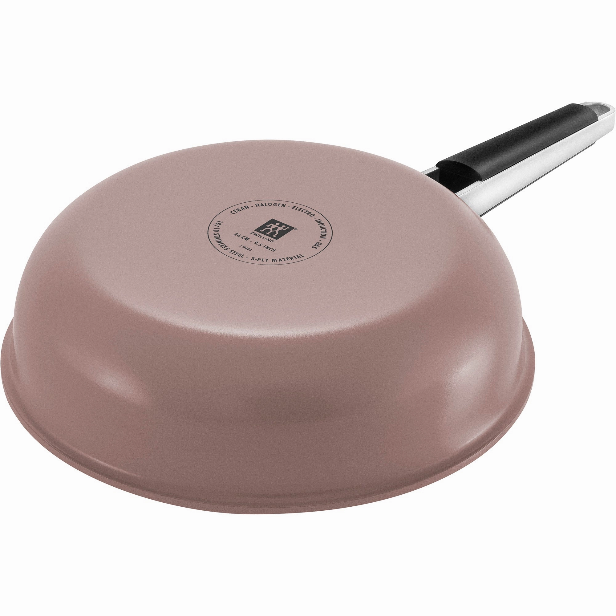 ZWILLING Pure 9.5-inch Stainless Steel Ceramic Nonstick Fry Pan