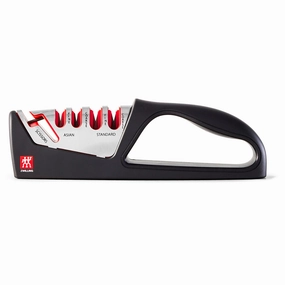 ZWILLING Razor-Sharp 4-Stage Pull Through Knife Sharpener with Shear Sharpener, German Engineered Informed by 100  Years of Mastery Cutlery outlet discounts
